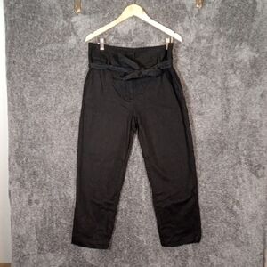 Sézane Austin Trousers Black Womens Office Work Career Pants Size 10/42